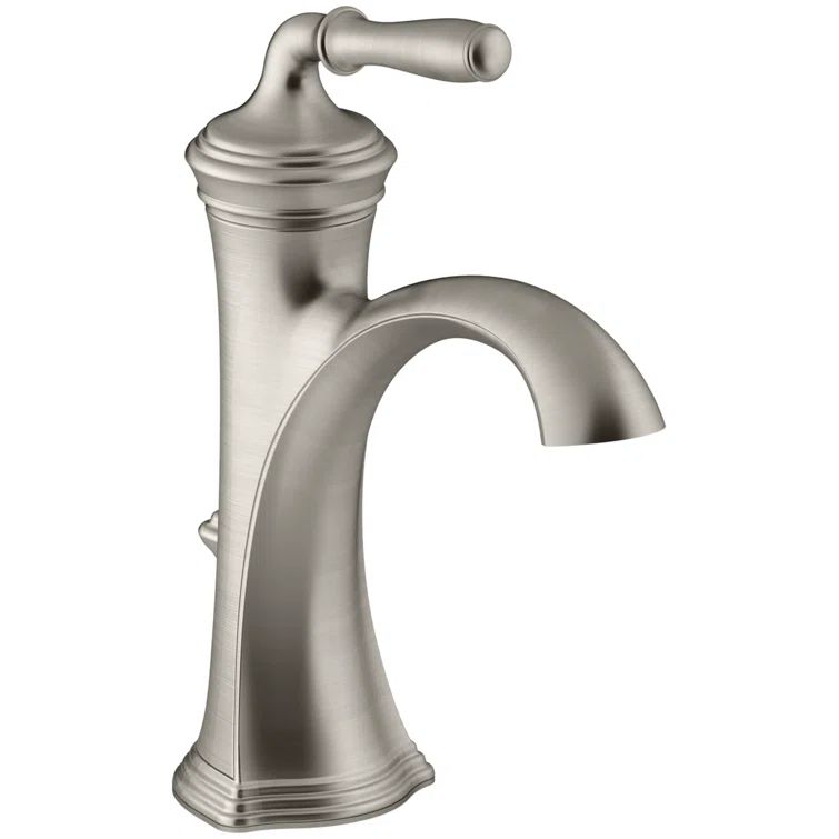 Devonshire Elegant Vibrant Brushed Nickel Single Handle Bathroom Faucet