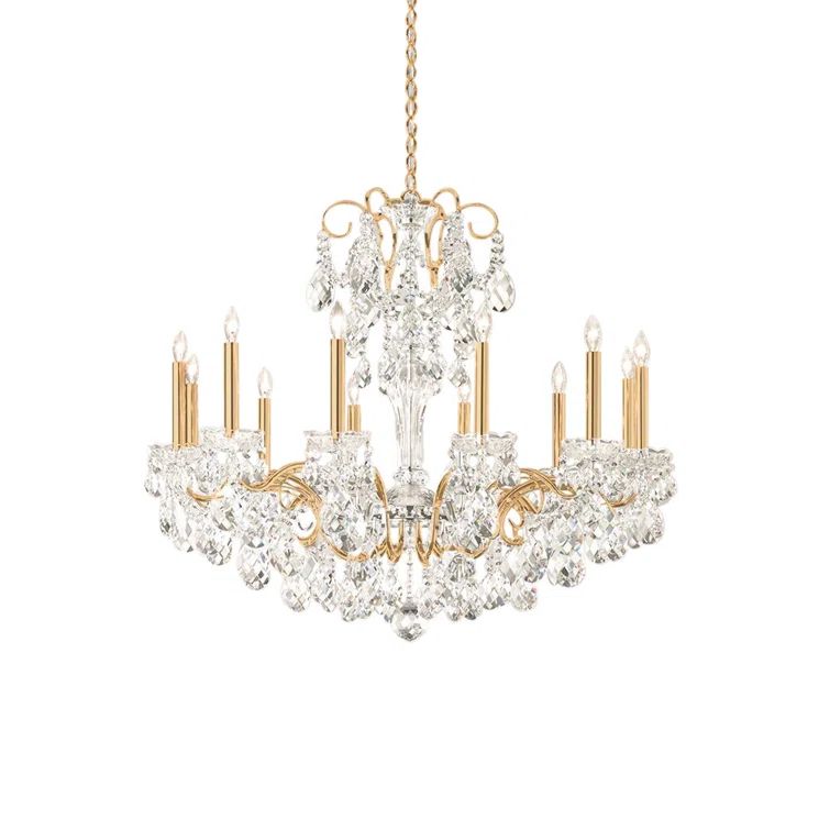 Heirloom Gold Heritage Crystal 12-Light Chandelier