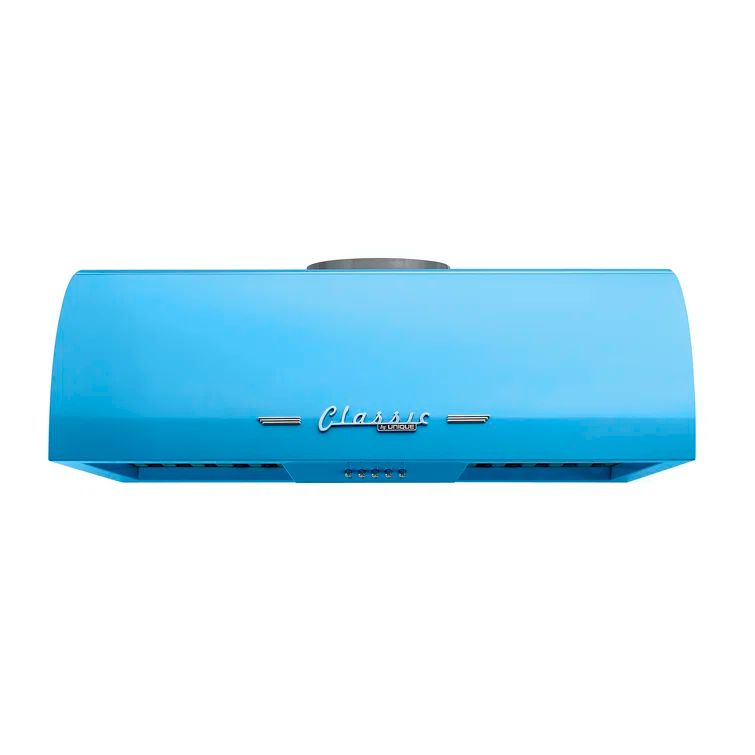 Retro Blue 24" Stainless Steel Under Cabinet Range Hood