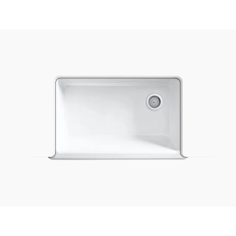 Sea Salt Cast Iron 36" Farmhouse Drop-in Kitchen Sink