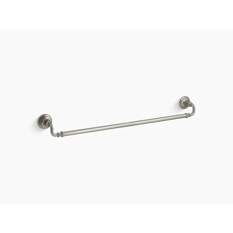 30" Vibrant Brushed Nickel Wall Mounted Towel Bar