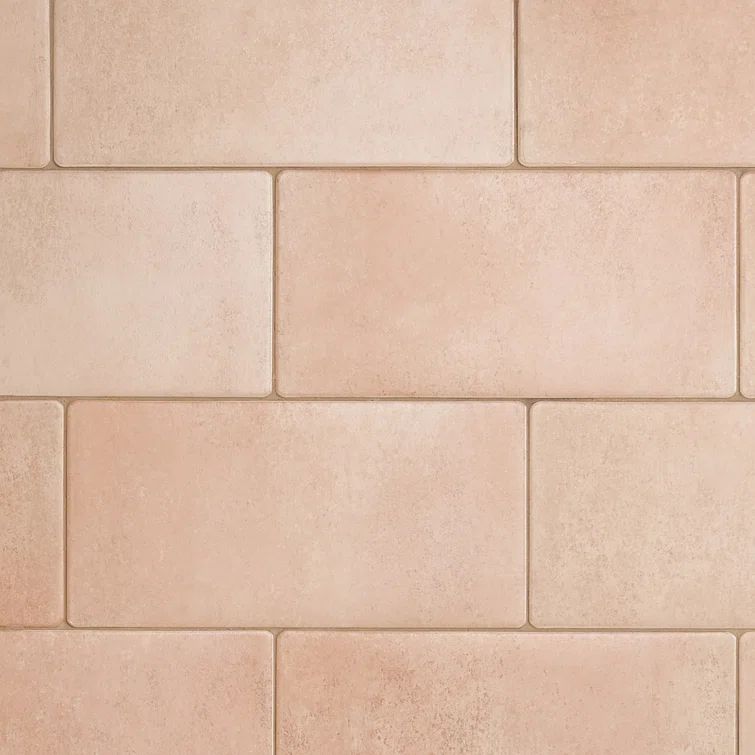 Kaleo 7.08 in. x 14.17 in. Matte Terracotta Look Porcelain Tile