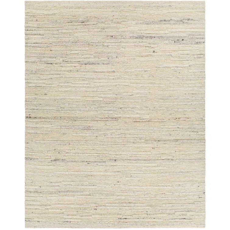 Handmade Spot Black Wool 8' x 10' Rectangular Area Rug
