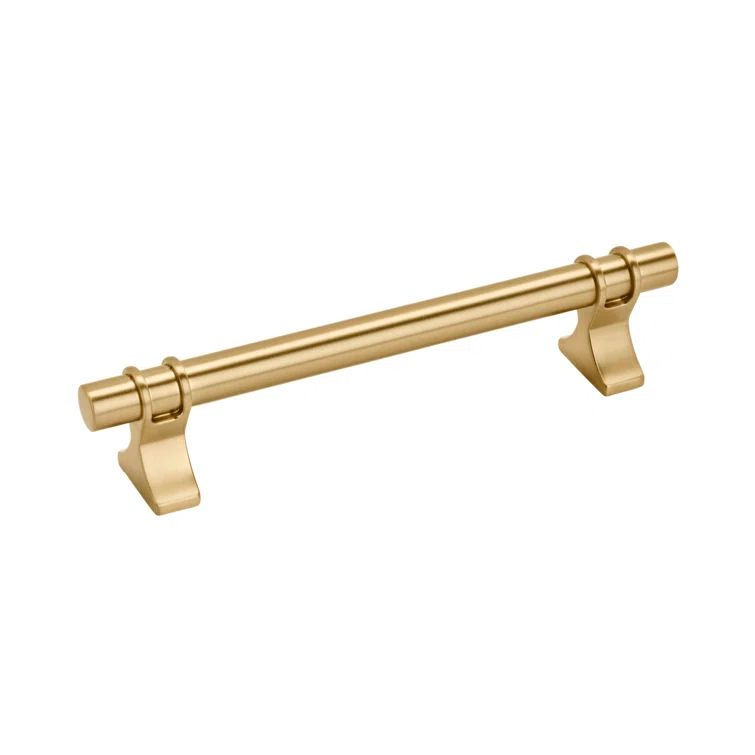 Champagne Bronze Modern Bar Cabinet Pull with Mounting Hardware