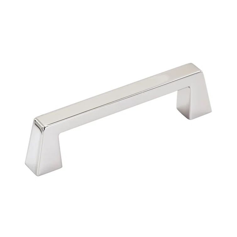 Polished Chrome 3-3/4 inch Modern Cabinet Bar Pull