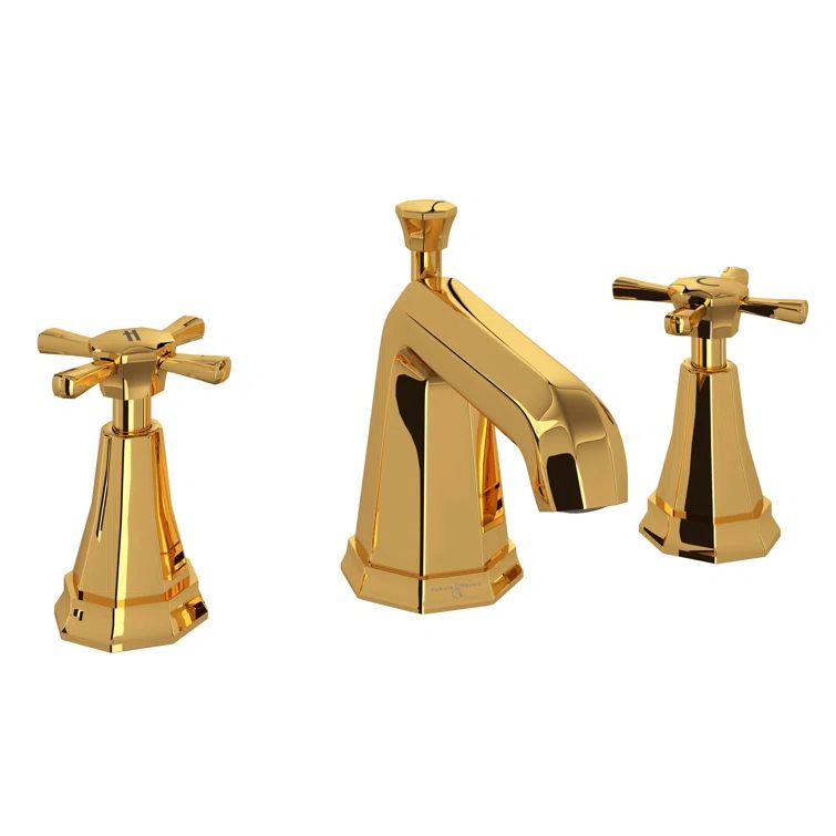 Polished Nickel Transitional Widespread Lavatory Faucet