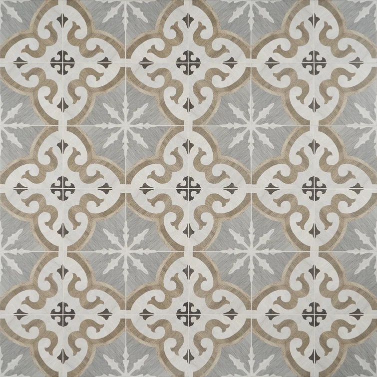 Ventura Briar 8" x 8" Multicolor Matte Porcelain Tile