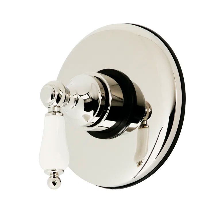 Vintage Polished Nickel Wall-Mounted Lever Volume Control