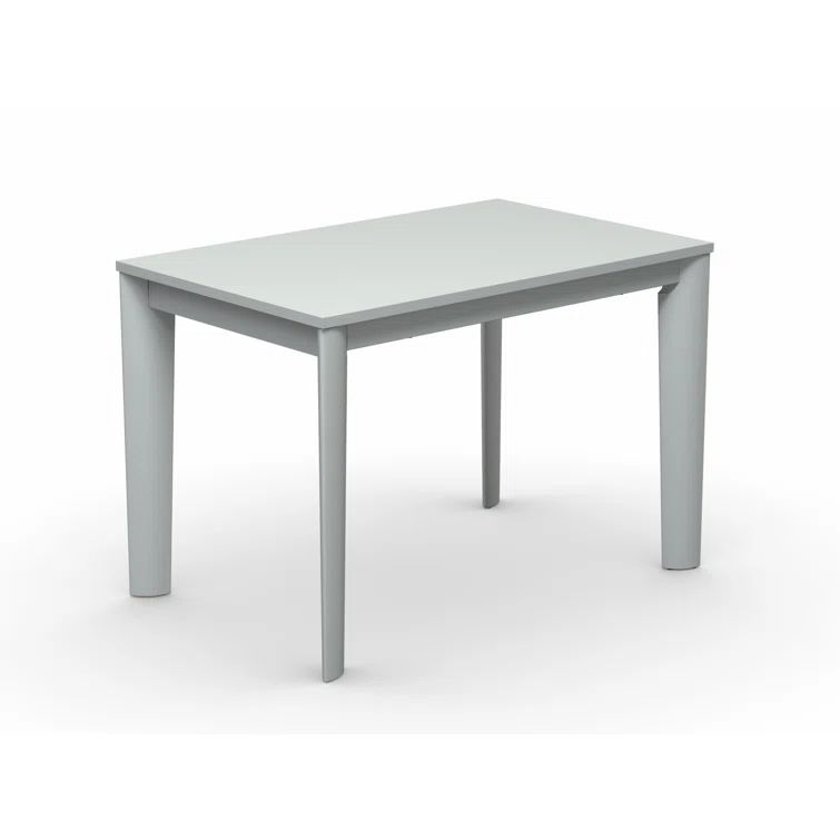 Materico White Ceramic Extendable Dining Table with Matte Optic White Base