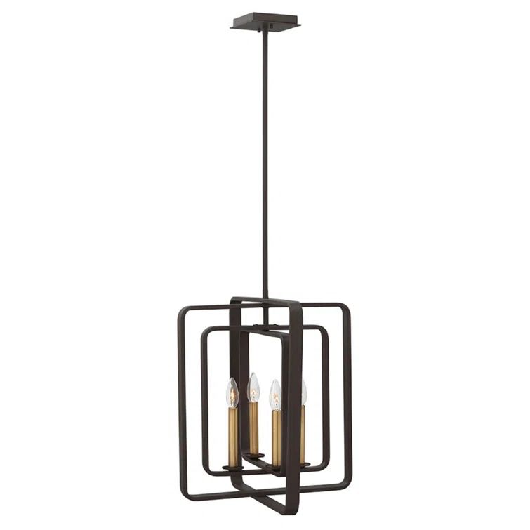 Buckeye Bronze 4-Light Candelabra Foyer Pendant