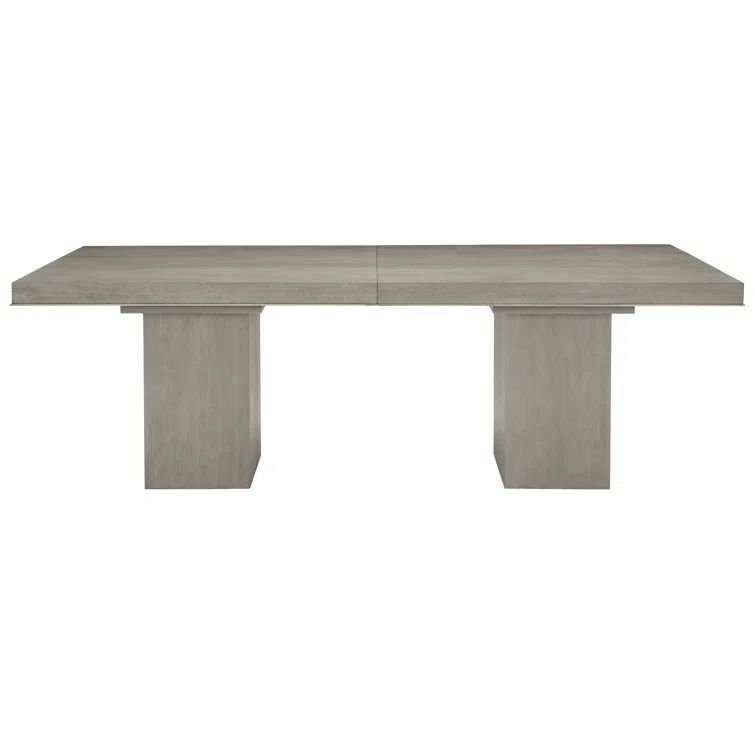 Gray Reclaimed Wood Extendable Rectangular Dining Table