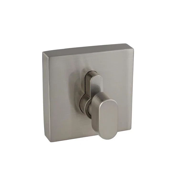 Satin Nickel Square Single Cylinder Deadbolt
