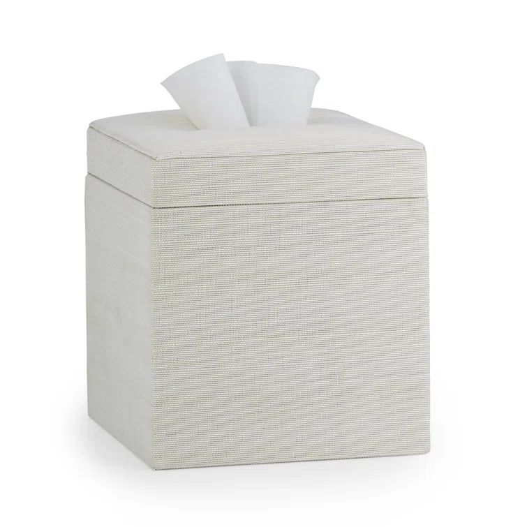 Eggshell Palm Fiber Freestanding Tissue Box Cover