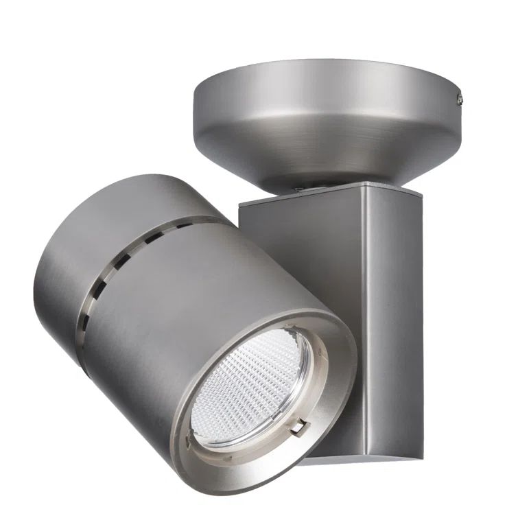 Brushed Nickel 6" LED Spotlight with Glass Lens