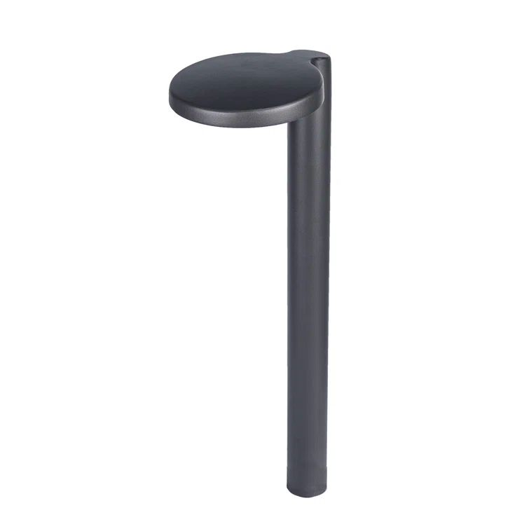 Black Aluminum 22" LED Pathway Light with Frosted Glass Shade