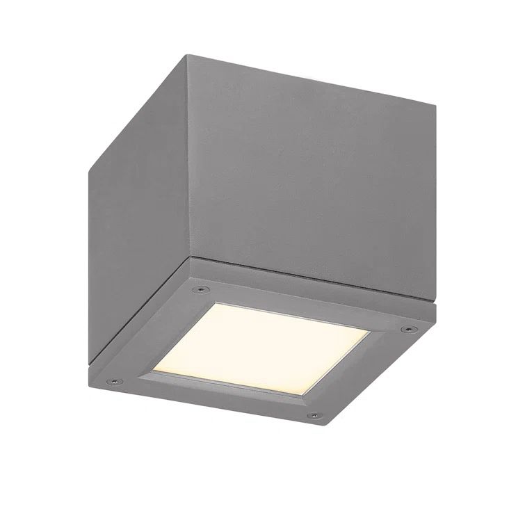 Rubix Graphite 5'' Aluminum LED Flush Mount - Energy Star Certified