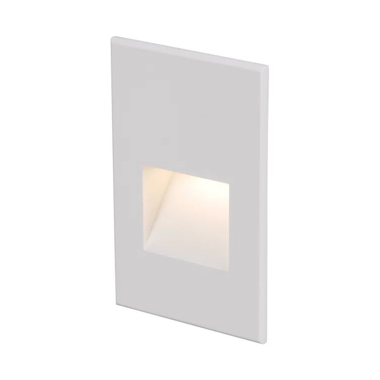 Dimmable LEDme 3" White Aluminum Step and Wall Light