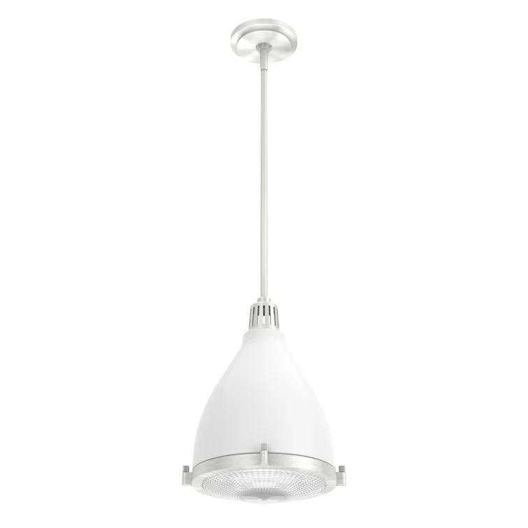 Hunter Bluff View Fresh White Dome LED Pendant Light