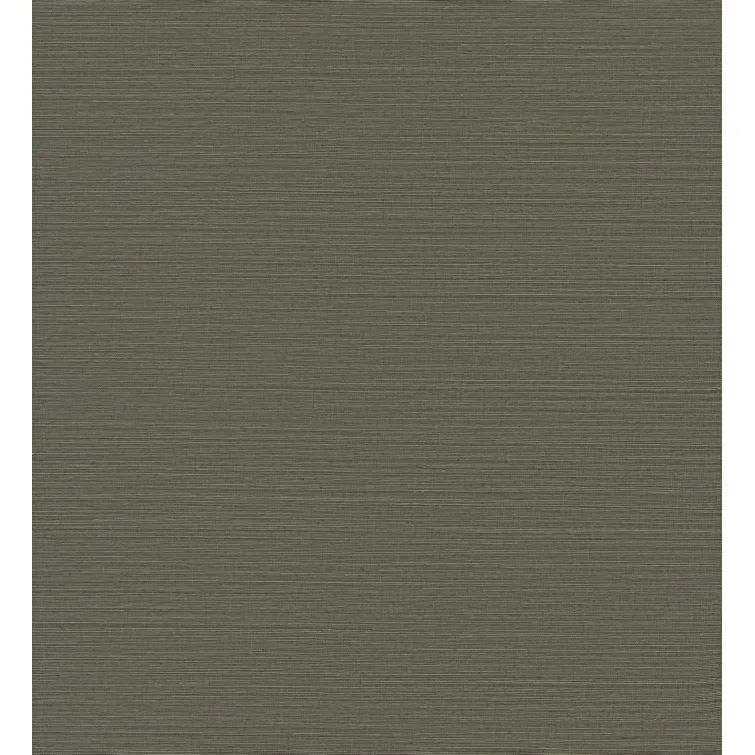 Caihon Dark Green Sisal Grasscloth Wallpaper Roll