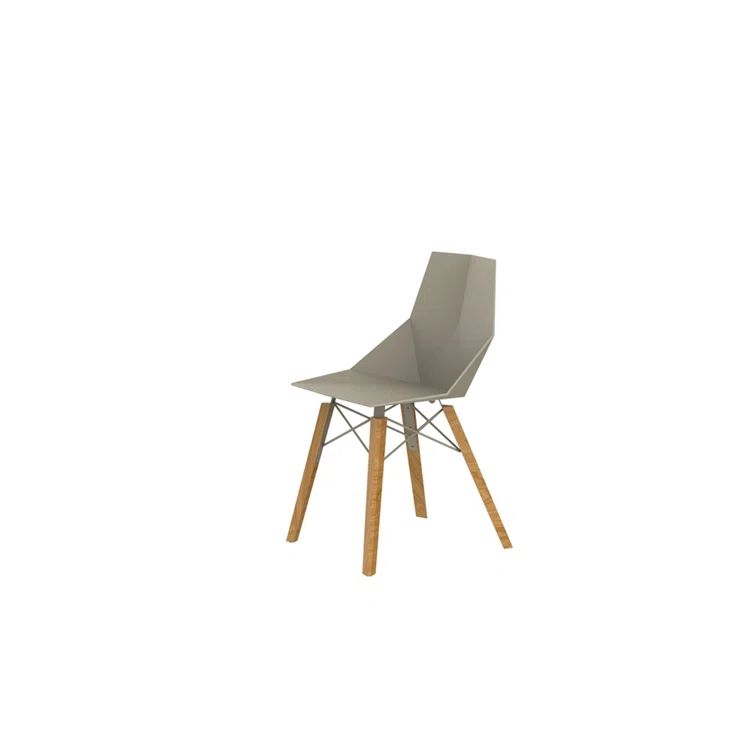 Ecru & Beech Wood Matte Dining Chair - Casual Luxury