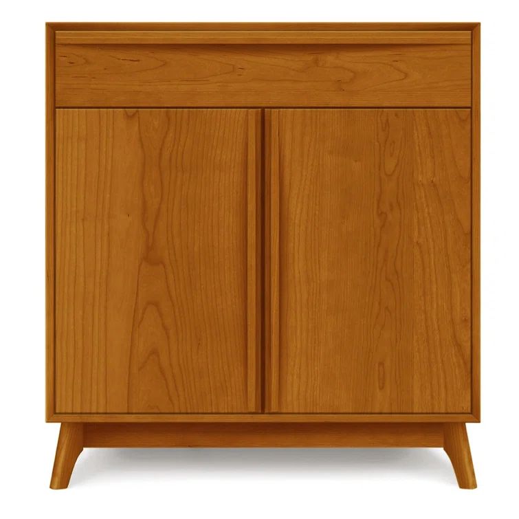 Catalina 33.5'' Walnut Solid Wood Sideboard with Natural Grain
