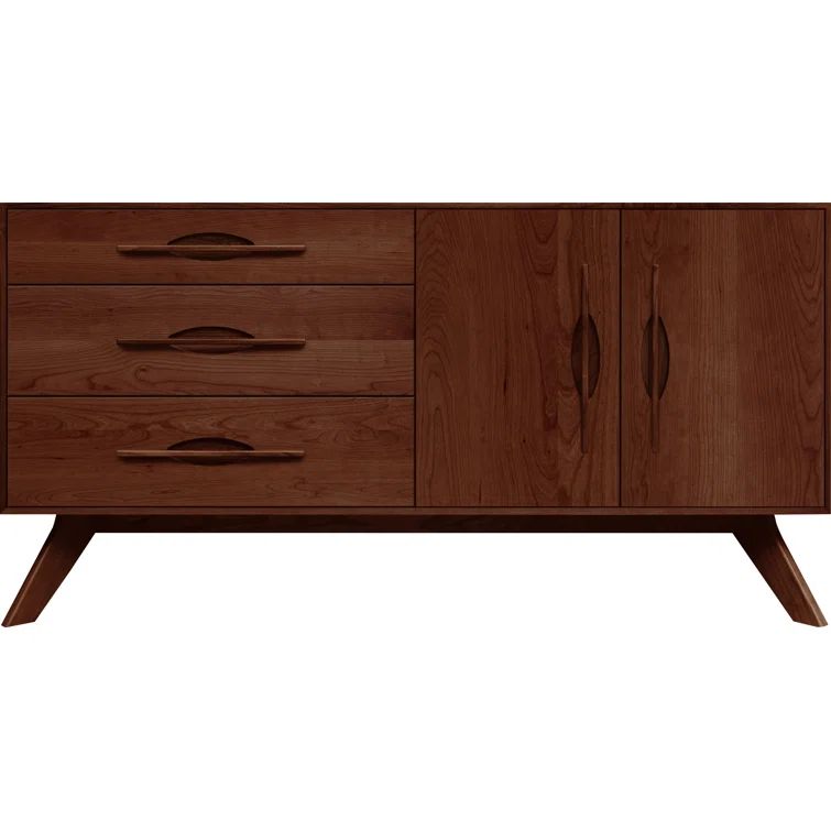 Audrey 66'' Walnut and Cherry Sideboard with Drawers