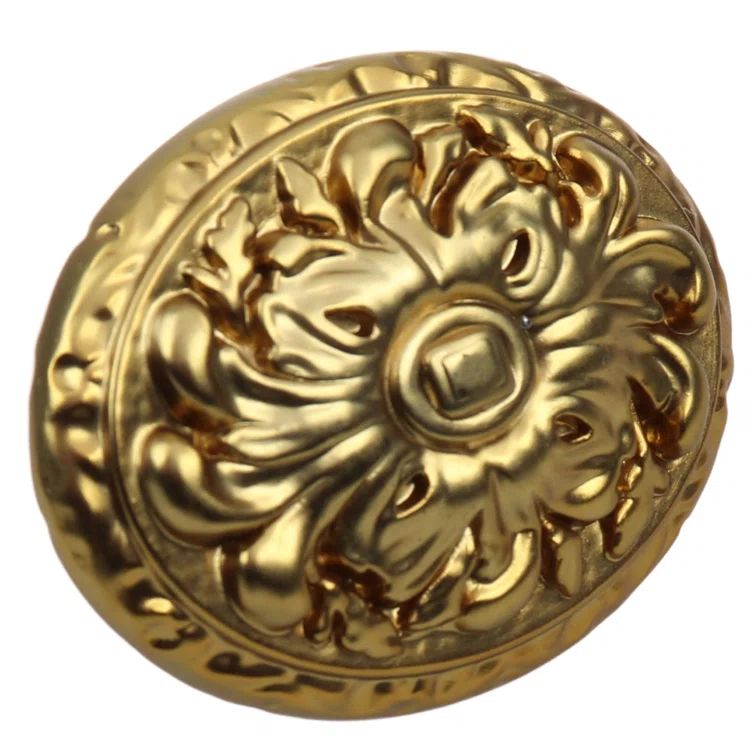 Victorian Brass Gold Ornate Oval Cabinet Knob Multipack