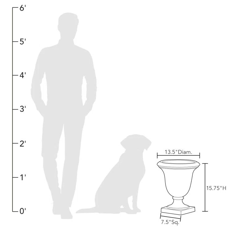 Graystone Round Weather Resistant Urn Planter