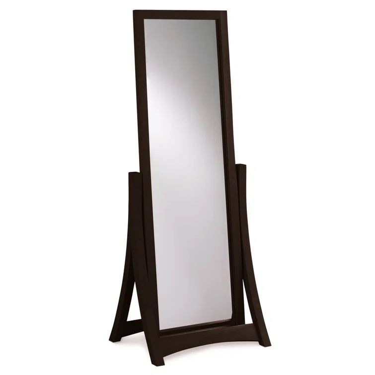 Natural Cherry Full Length Freestanding Wood Mirror