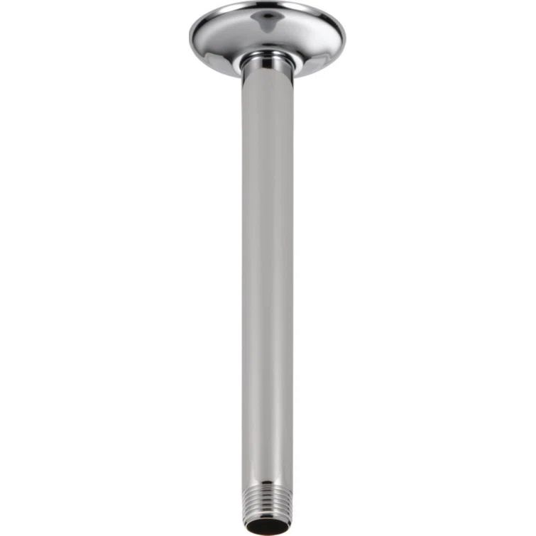 Chrome Ceiling-Mount Shower Arm with Flange