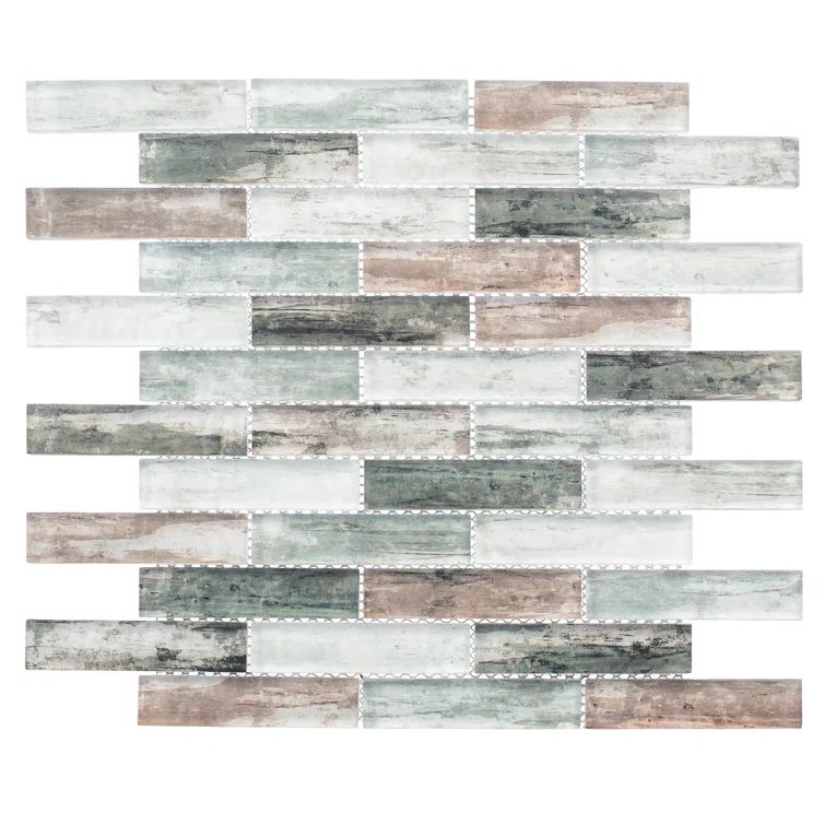 Giovan Nostalgia Glass Brick Joint Mosaic Tile for Walls and Backsplash