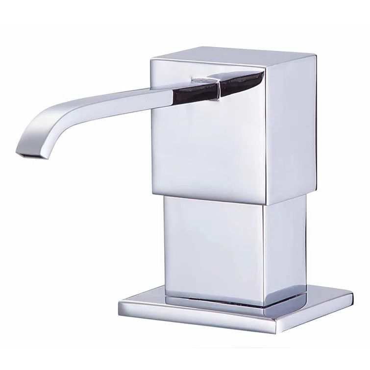 Sirius Polished Chrome Metal Deck Mount Soap & Lotion Dispenser