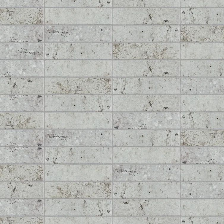 London Gray and Brown Porcelain Brick Look Subway Wall Tile