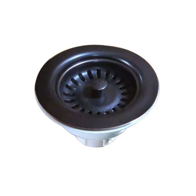 Oil Rubbed Bronze Highlight Deep Fireclay Basket Strainer