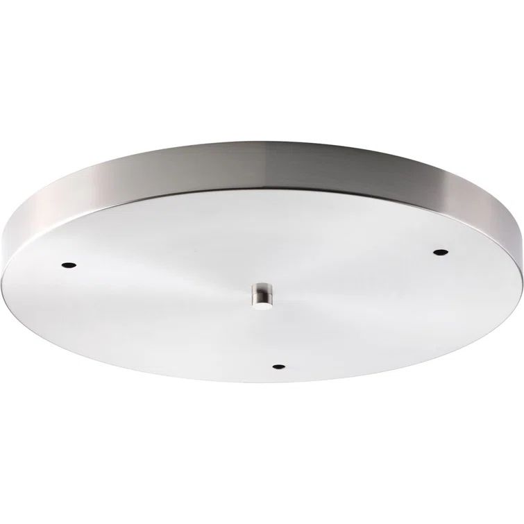 Brushed Nickel Round LED Pendant Canopy