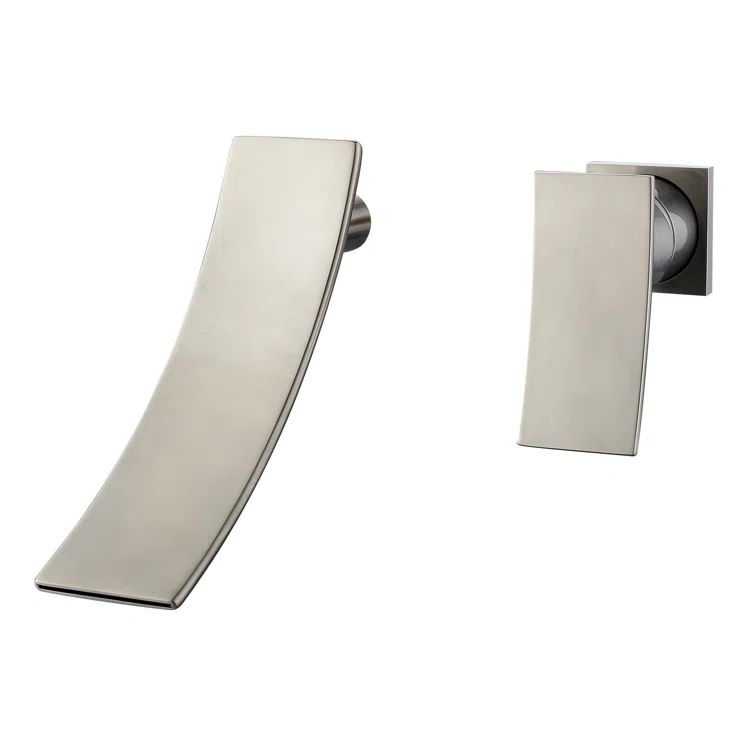 Elegant Brushed Nickel Waterfall Bathroom Faucet with Single Lever