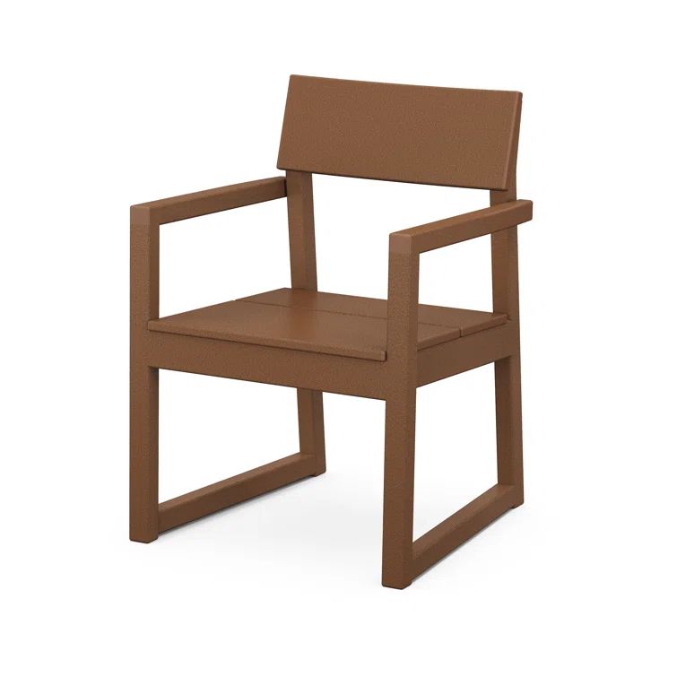 Teak Modern Outdoor Dining Arm Chair