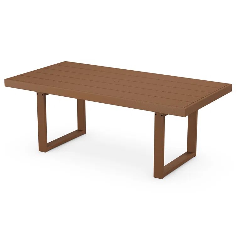 Modern Teak 78" Polywood Outdoor Dining Table