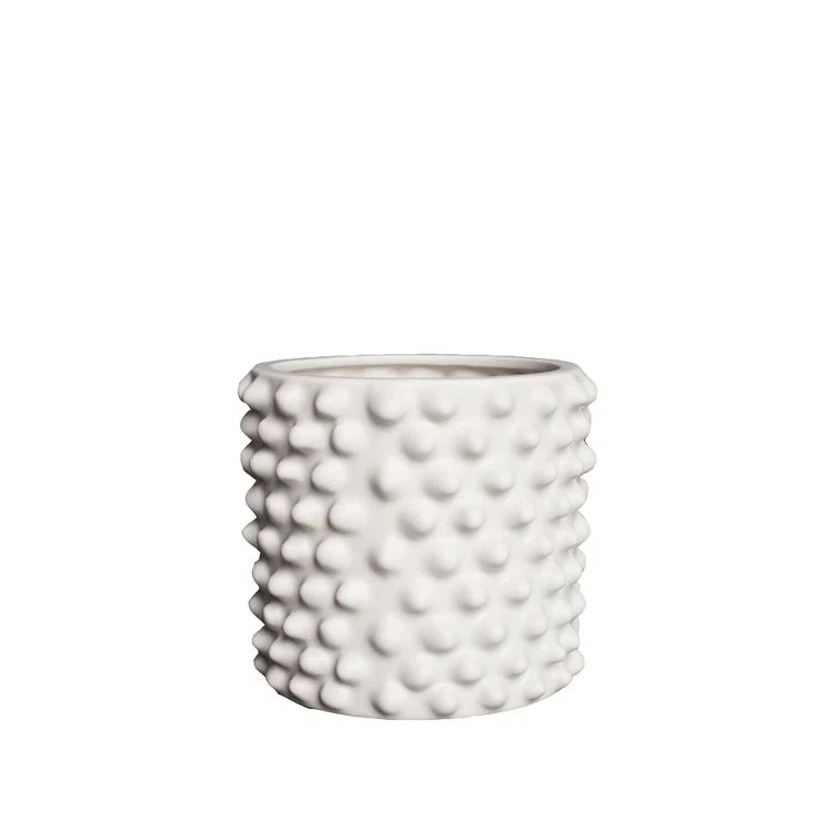 Cloudy 7'' Round Gray Beige Ceramic Indoor Pot Planter
