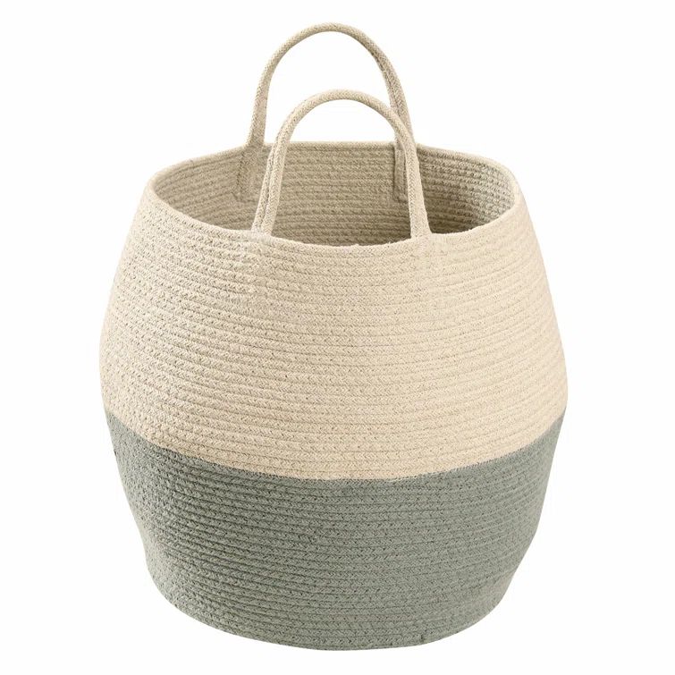 Zoco Round Blue Fabric Basket - 2.42 lb Lightweight and Versatile