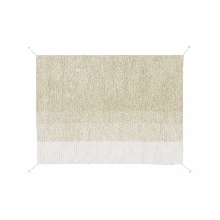 Gelato Green Handmade Wool Reversible Rectangular Rug 2'7" x 7'6"