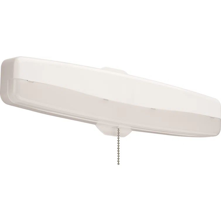 Linear Modern Gloss White LED Flush Mount Light