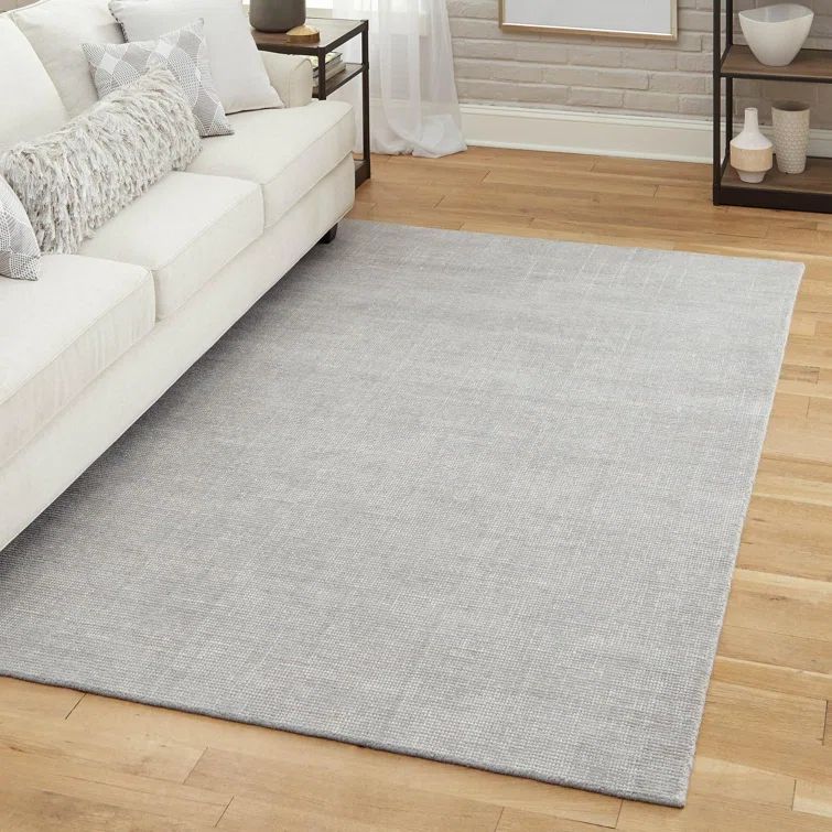 Handmade Grey Manor Wool Rectangular Area Rug