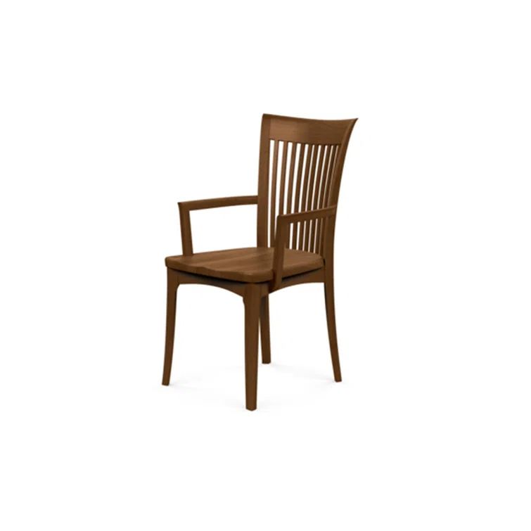 Saddle Cherry Wood Slat Sarah Arm Chair