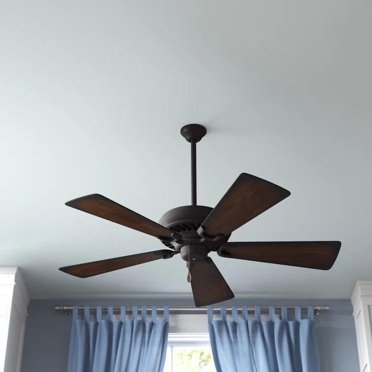 52" Kocoa and Medium Maple Ceiling Fan with Reversible Blades