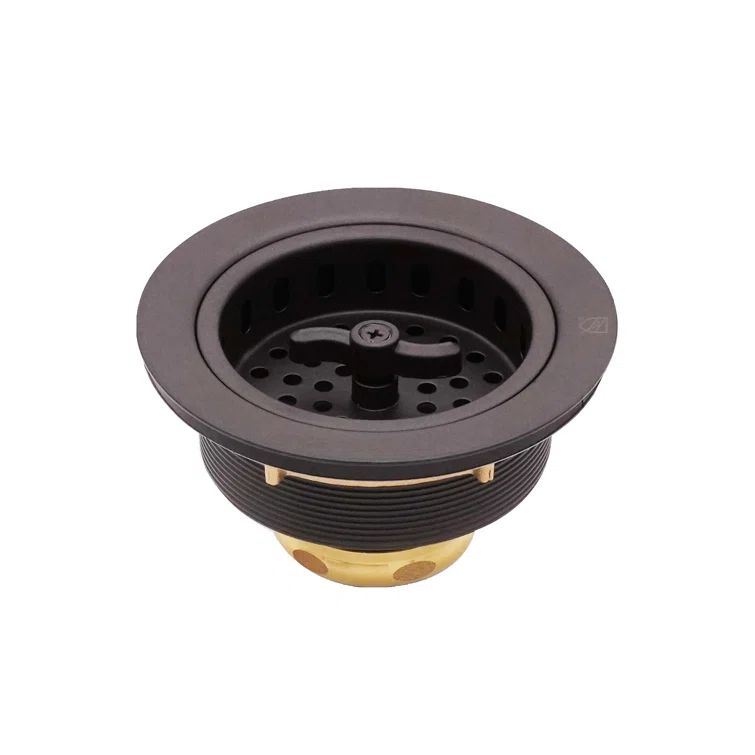 Oil Rubbed Bronze Wing Nut Style Kitchen Sink Basket Strainer