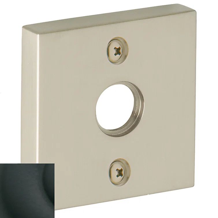 Satin Black Square Emergency Release Trim Plate