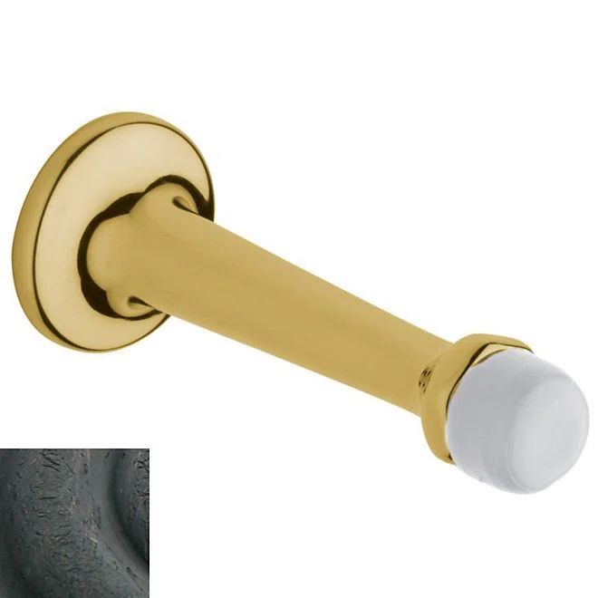 Distressed Oil Rubbed Bronze Magnetic Baseboard Door Holder