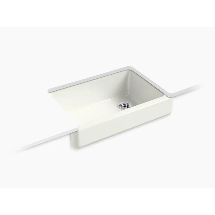 Dune Cast Iron Farmhouse Apron-Front Single Bowl Sink