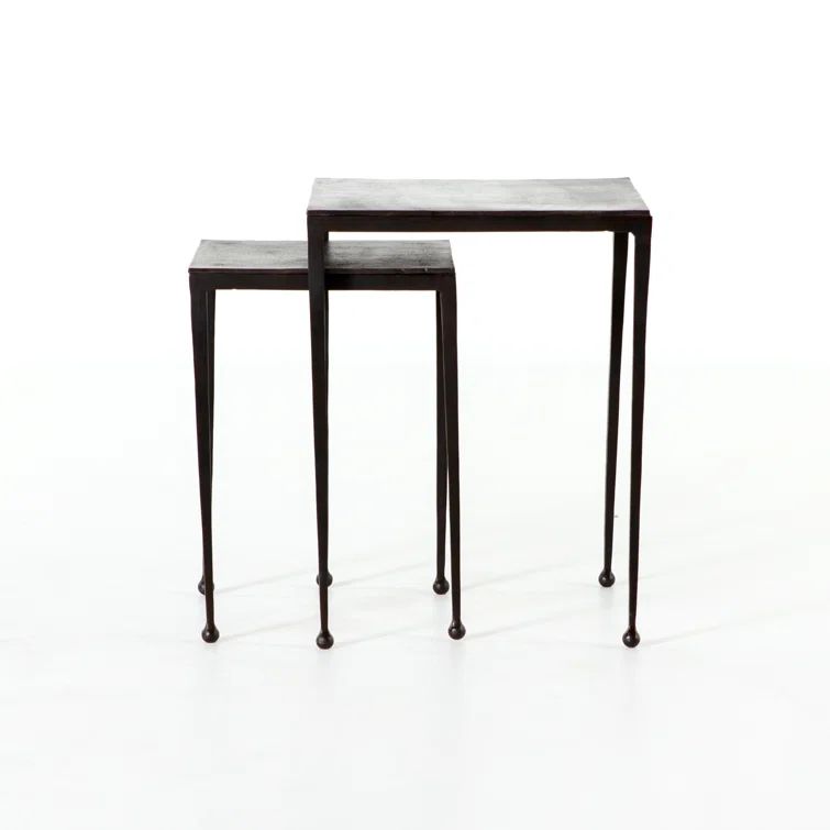 Dalston Antique Rust Metal Nesting End Tables